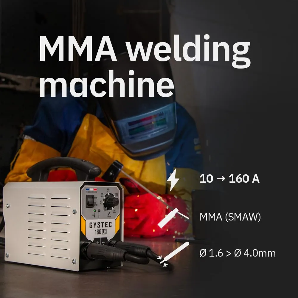 GYS GYSTEC 180 LA poste à souder MMA TIG 180A avec masque