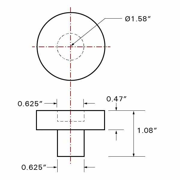 STRONG HAND EUROPE V-Block Spacer cale d’écartement 5/8 pouces 0,47 pouce