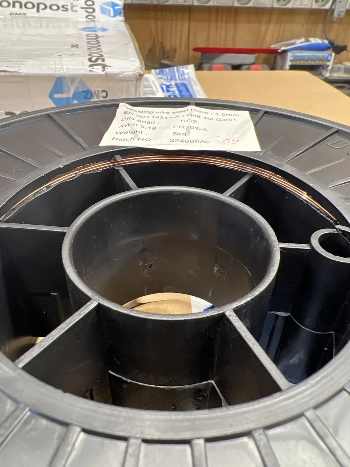 GYS fil acier G3Si1 ER70S-6 Ø 1 mm bobine 5 kg, MIG/MAG