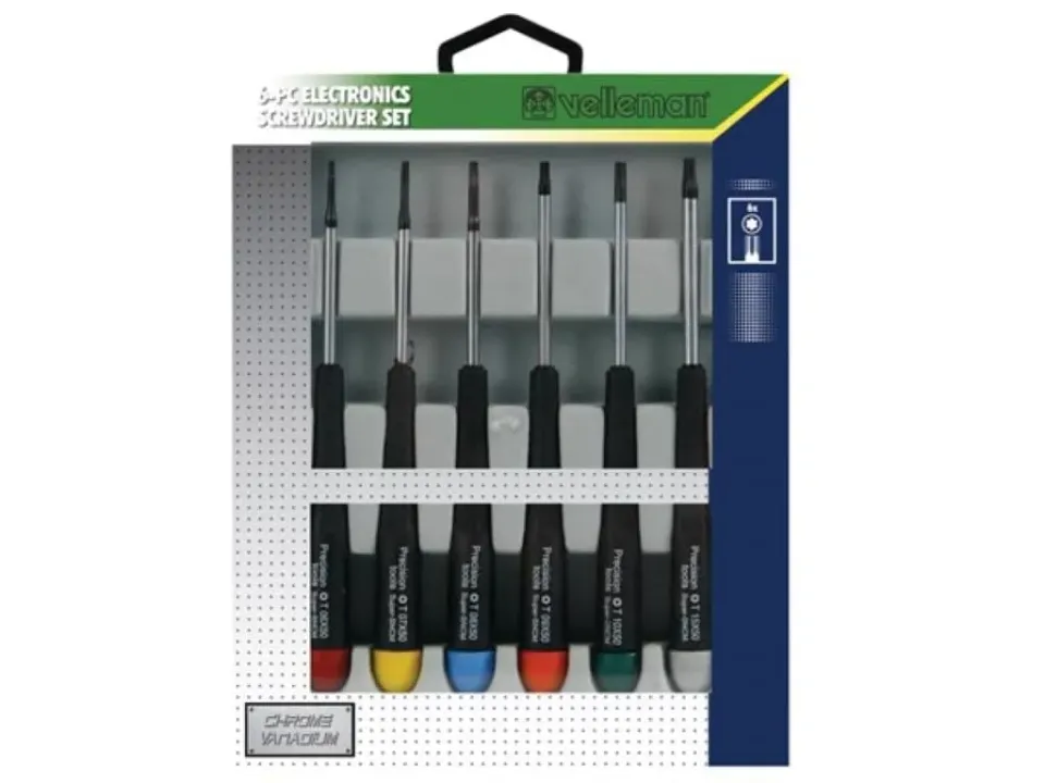 Velleman GP Series jeu de 6 tournevis de précision Torx
