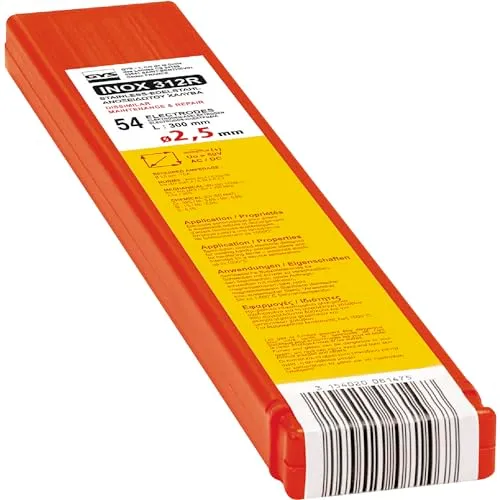 GYS E312 électrodes enrobées inox Ø 2,5 mm lot de 54 semi-basique