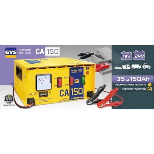 GYS CA 150 Chargeur Batterie Auto 12/24V Plomb