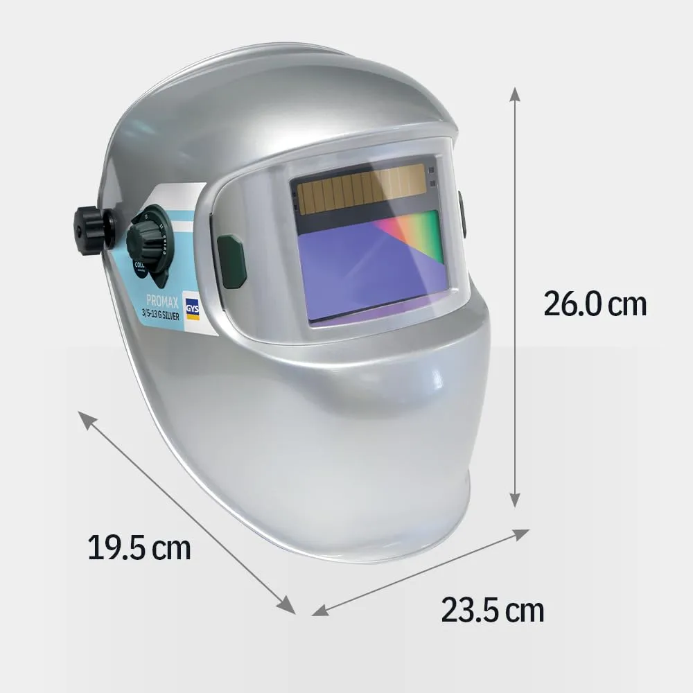 GYS PROMAX 3/5-13 G SILVER masque de soudage LCD True Color