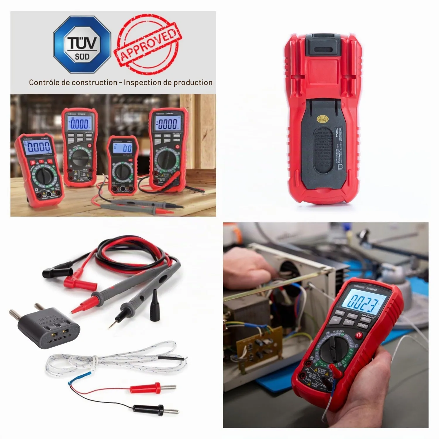 Velleman GP Series multimètre numérique sans contact avec mesure température