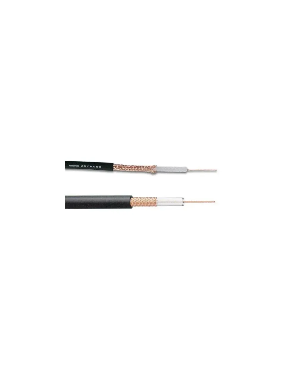 Velleman GP Series CXCRG59 câble coaxial RG-59 noir 100 m