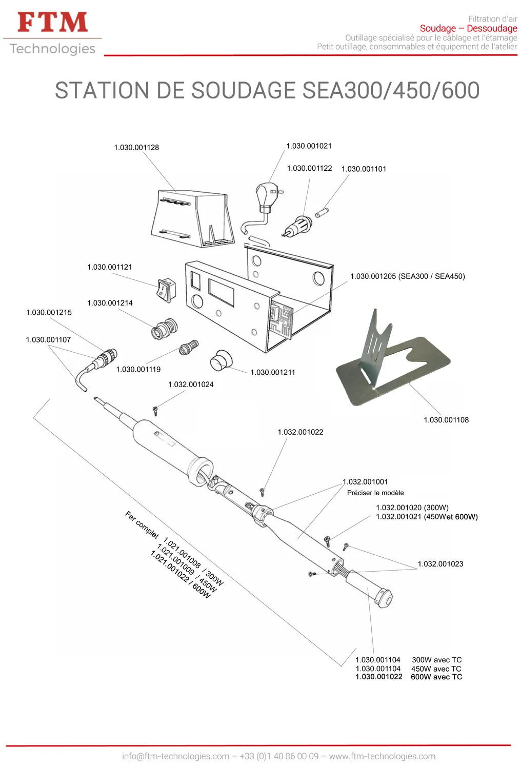 FTM Technologies Station SEA600X 600 W de soudage forte puissance