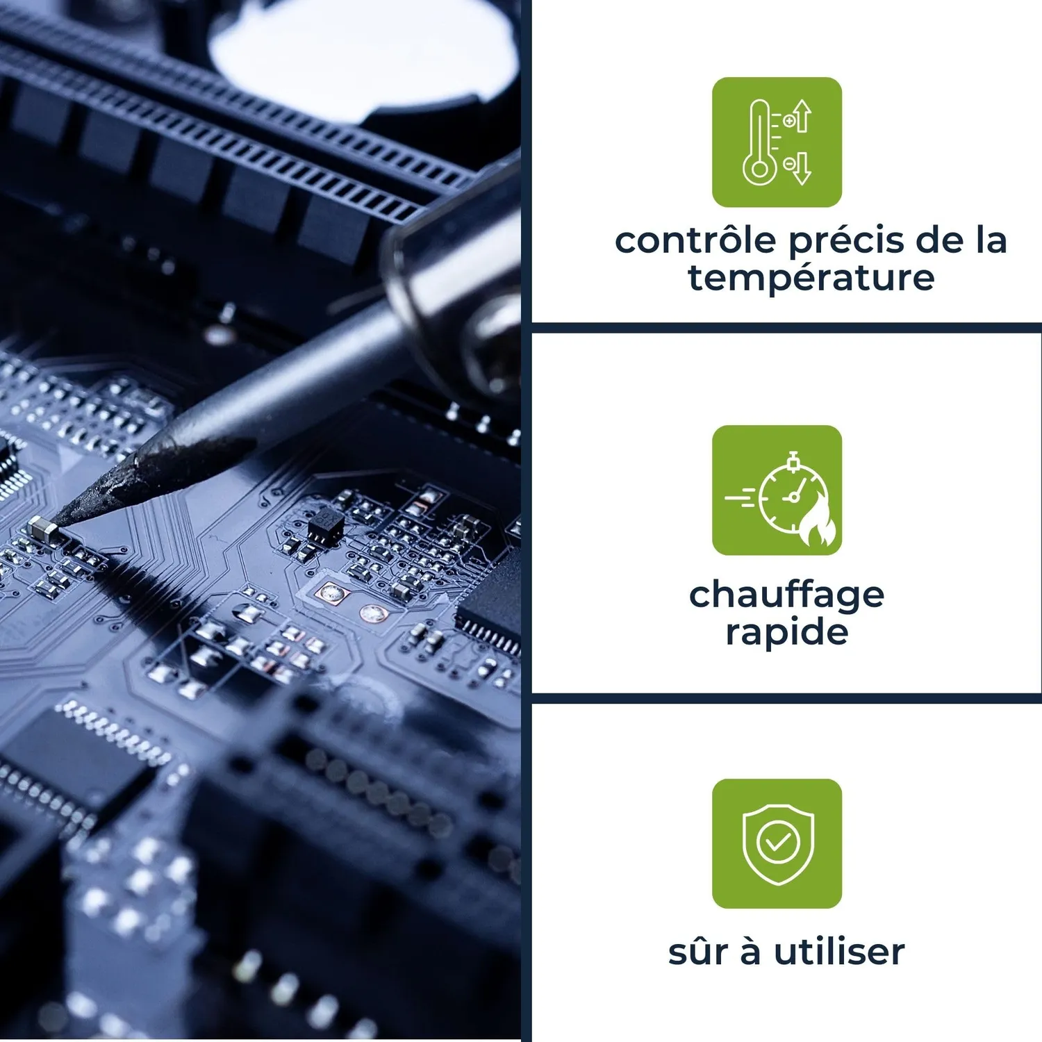 Velleman station de soudage LCD 48 W 150-450 °C