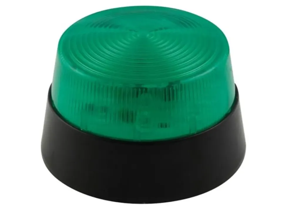 Velleman Edge Lit voyant clignotant LED vert 12 V 77 mm intérieur