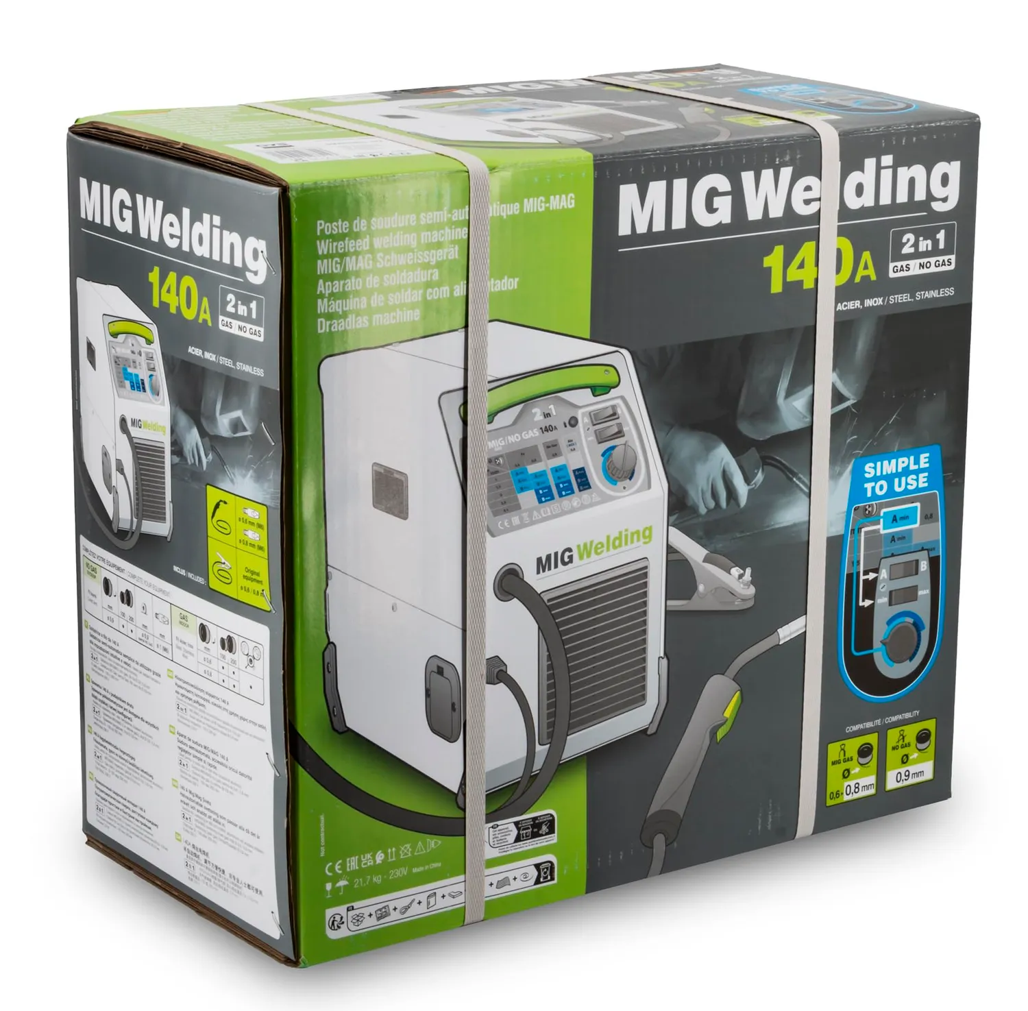 GYS Smartmig 142 poste à souder MIG/MAG 140 A 230 V