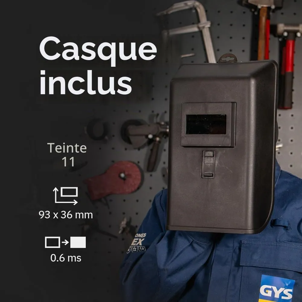 GYS GYSMI 100A poste à souder MMA 100 A avec masque