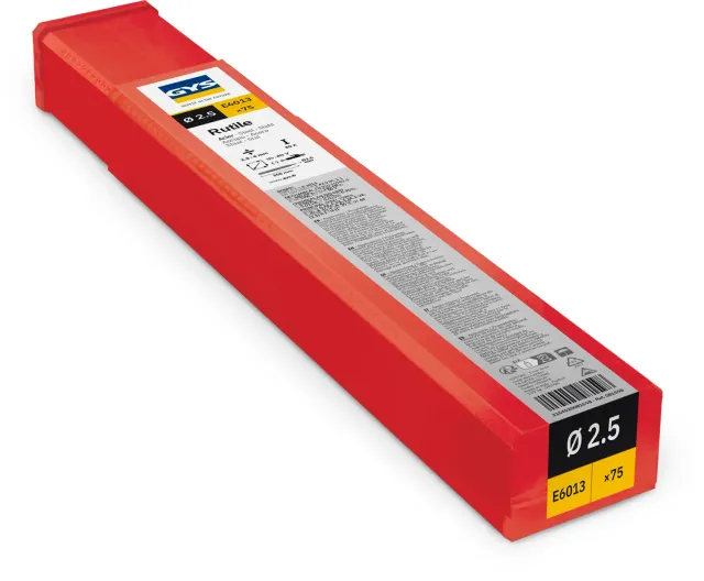 GYS Électrodes E6013 baguettes rutile 2,5 mm, 75 pièces