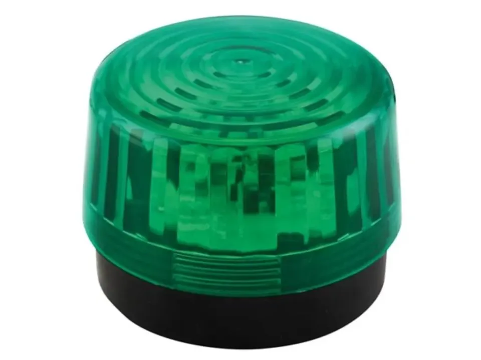 Velleman feu clignotant LED vert 12 V 100 mm intérieur