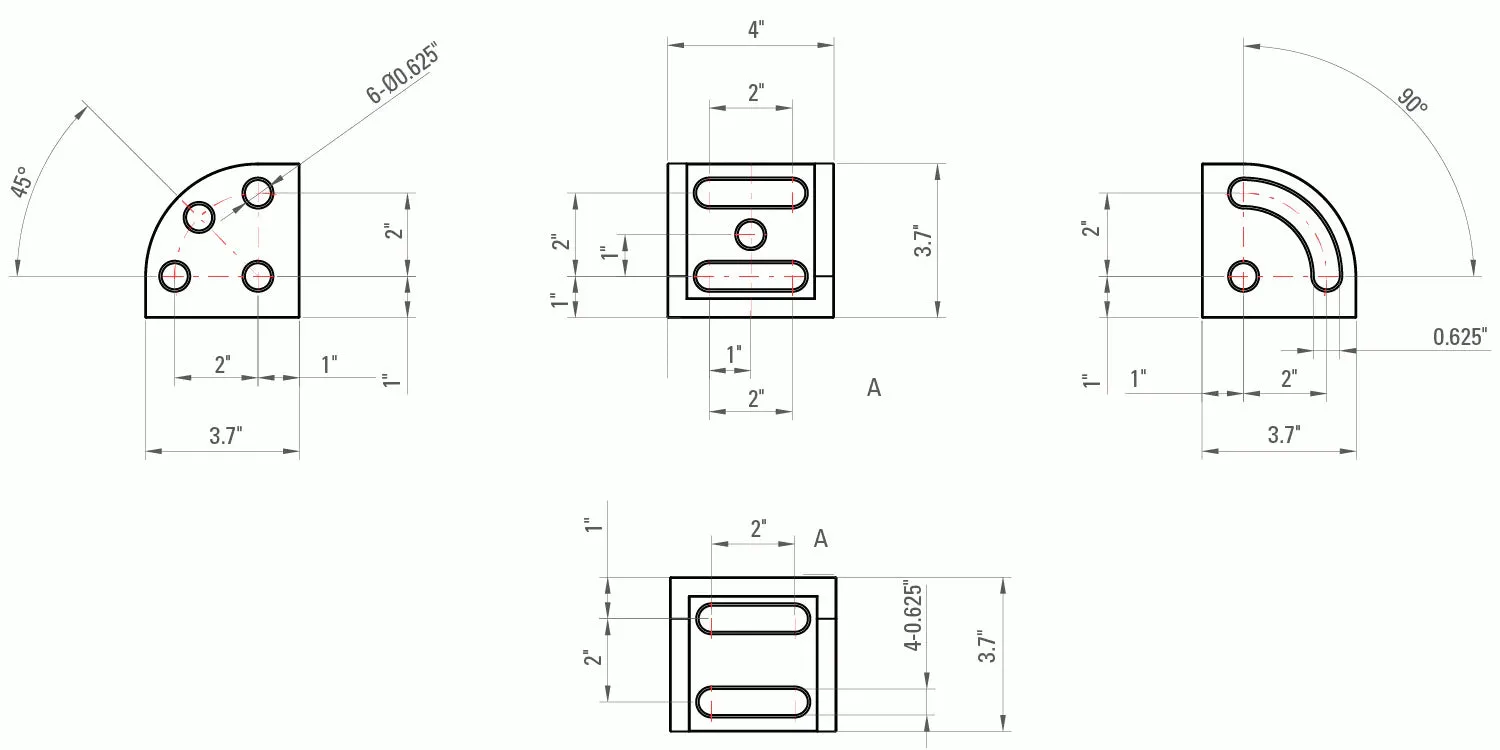 Strong Hand Europe Adjustable Angle Block bloc d’angle réglable fonte 0–90°