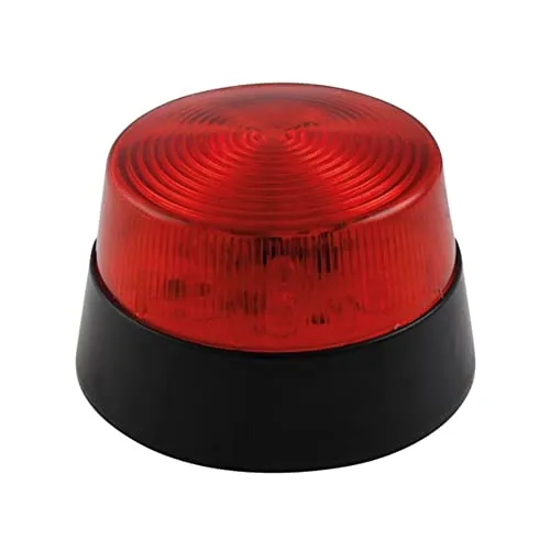 Velleman Edge Lit feu clignotant LED rouge 12 V 77 mm intérieur