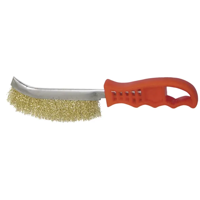 GYS brosse acier laitonnée manche plastique