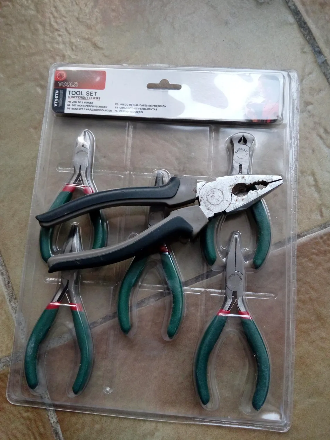 Velleman GP Series ensemble de 5 pinces de précision isolées