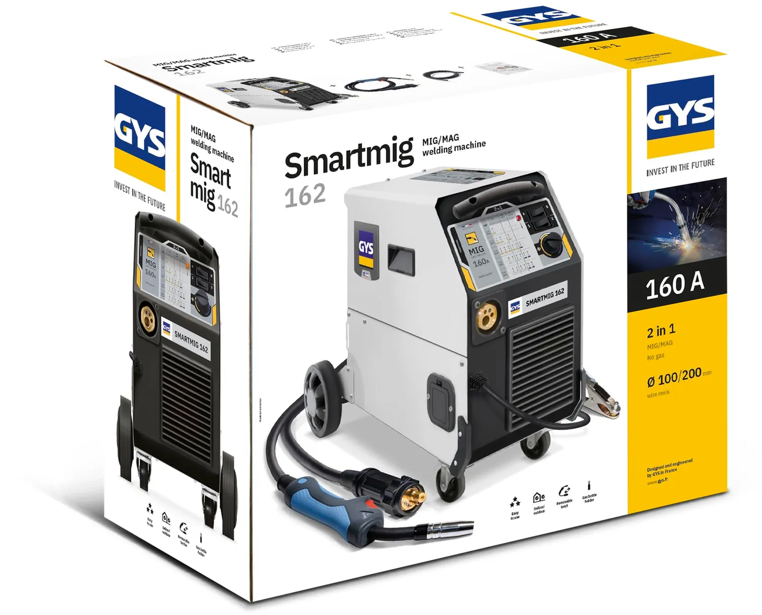 GYS SMARTMIG 162 poste à souder MIG MAG 160 A monophasé