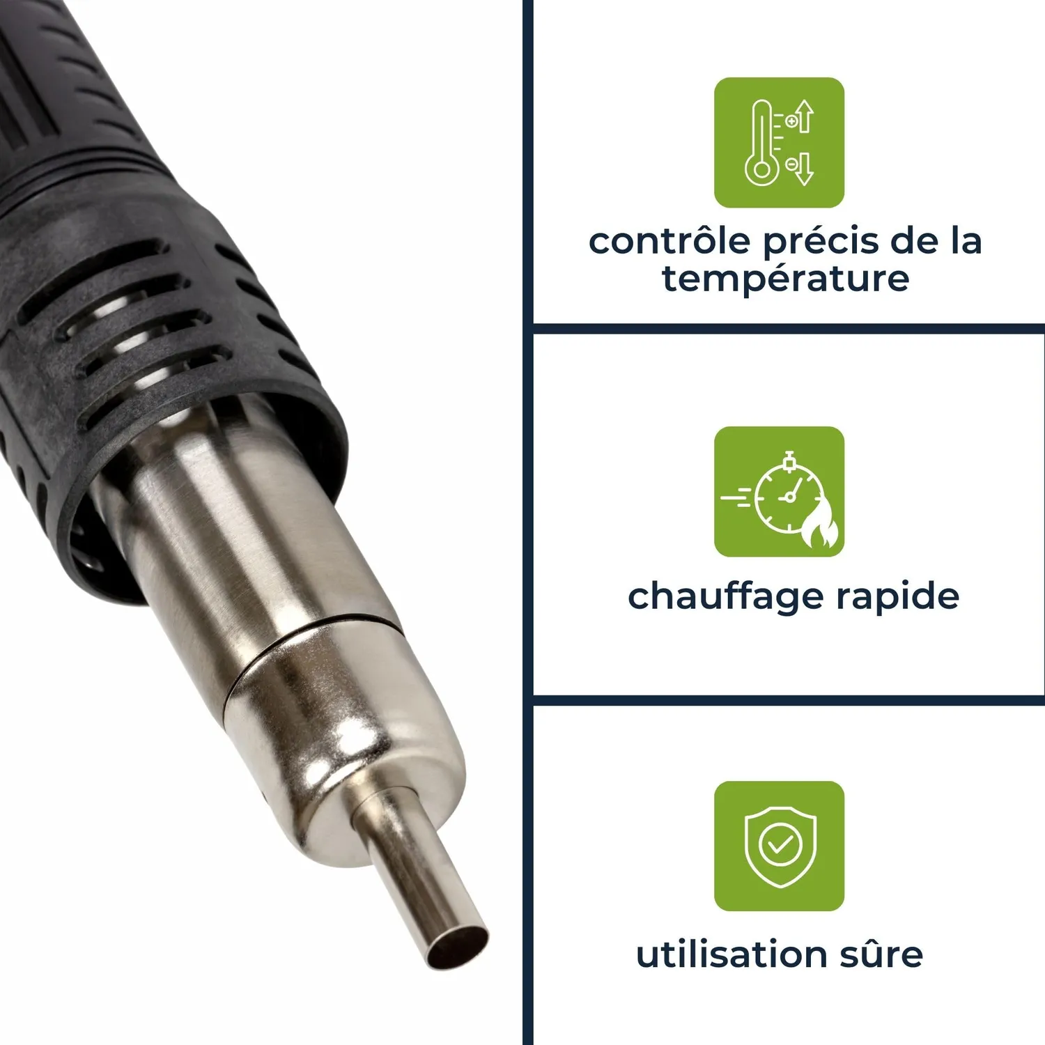 Velleman station de soudage air chaud 300 W 100-500 °C CMS