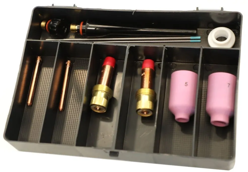 LA BOUTIQUE DU SOUDEUR TIG SR17 SR18 SR26 coffret torche GAS-LENS
