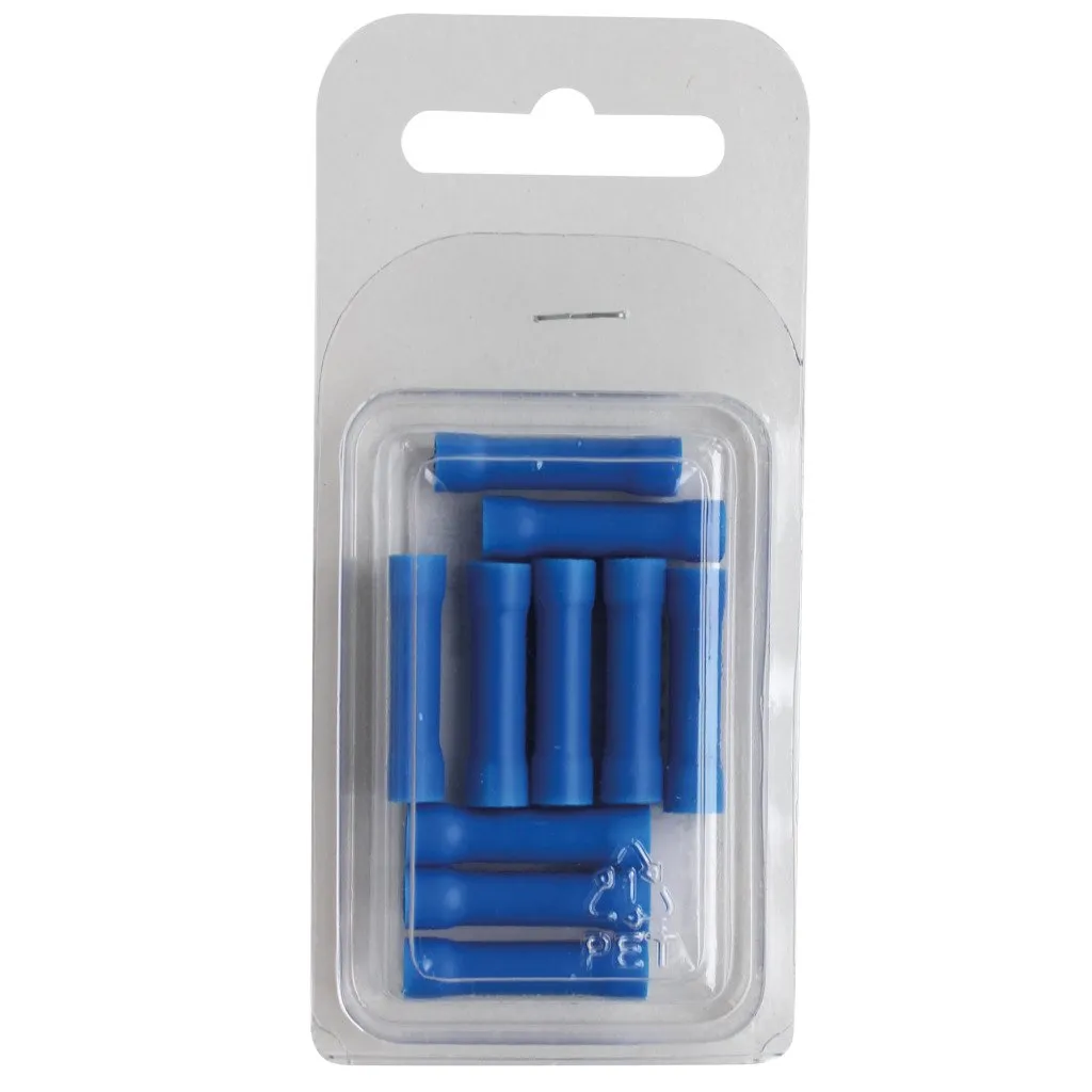 Velleman GP Series FBBC connecteurs bout à bout bleus, lot de 10, basse tension