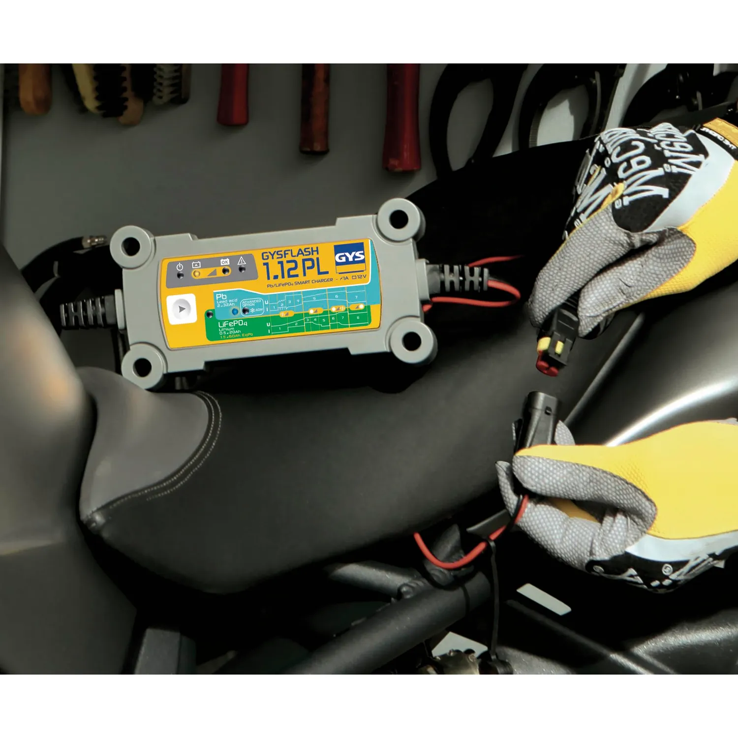 GYS GYSFLASH 1.12 PL chargeur 12 V 1 A plomb lithium
