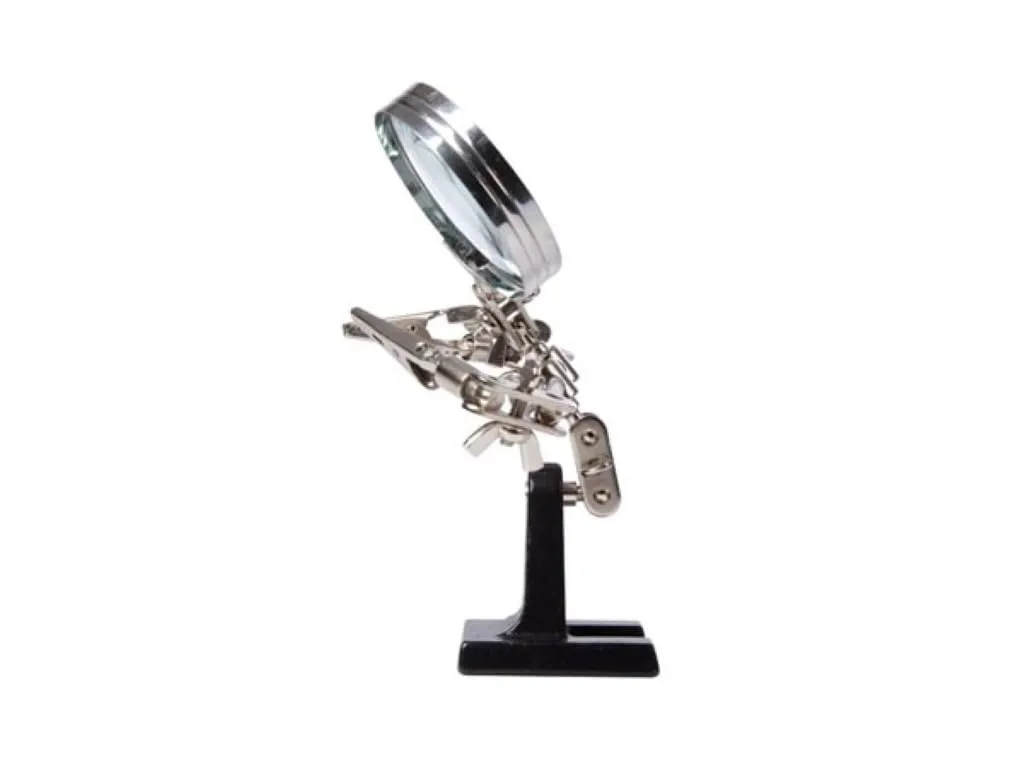 Velleman VTLLAMP troisième main avec loupe 20 x 6 x 13 cm x 2,5