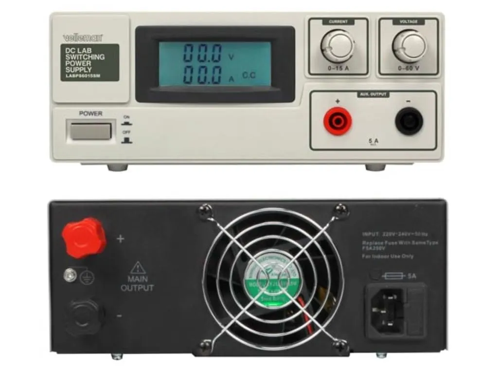 Velleman GP alimentation de laboratoire 0-60 V 0-15 A réglable