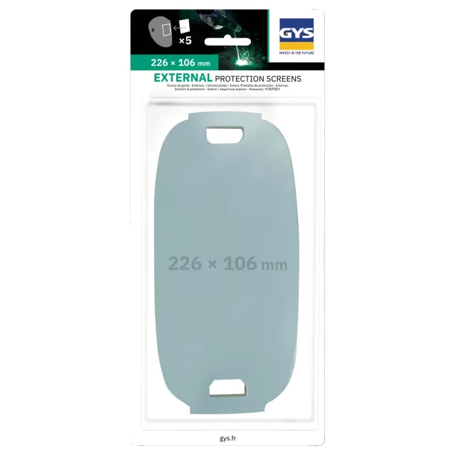 GYS Écrans externes 226x106 masque Promax lot de 5