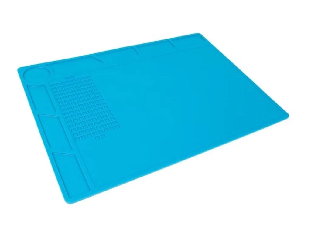 Velleman GP tapis de soudure silicone 350 x 250 mm bleu 500 °C