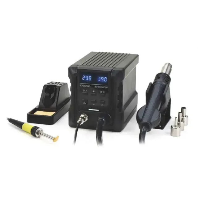 Zhongdi ZD-8958A station réparation plastique 220–240 V avec fer et air chaud