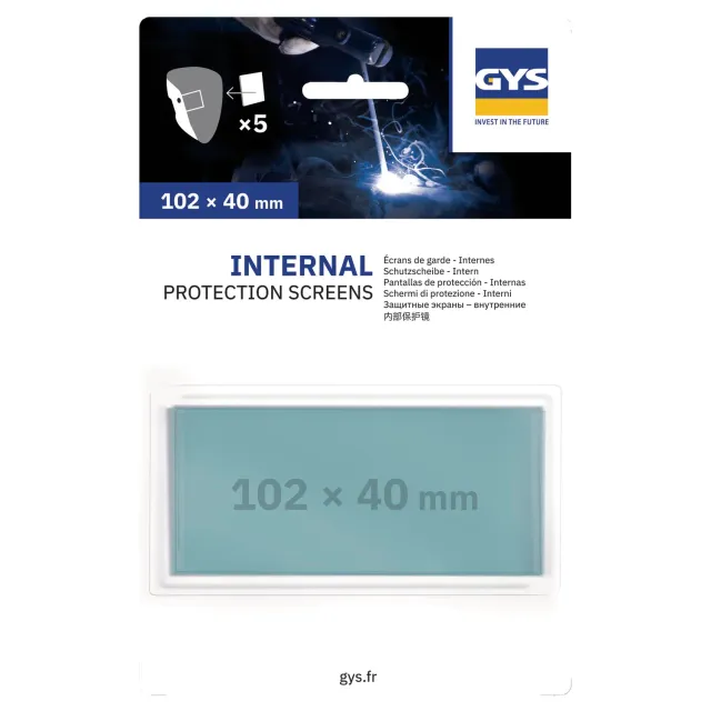 GYS Techno 11 écran interne de masque de soudage 102 × 40 mm lot de 5