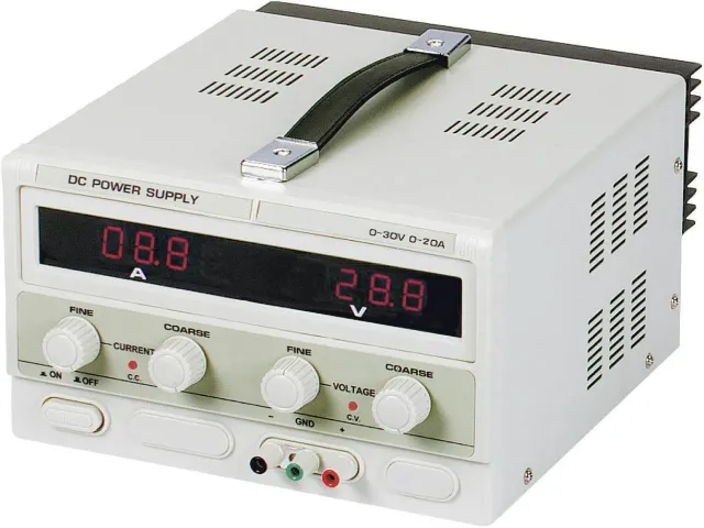 Velleman GP alimentation de laboratoire 0-30 VCC 0-10 A réglable LCD