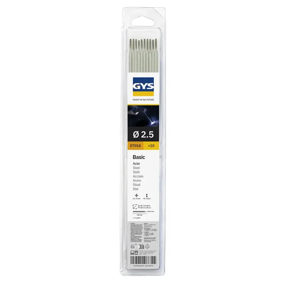 GYS Métal d'Apport MMA E7018 électrodes basiques 2,5 mm x 350 mm