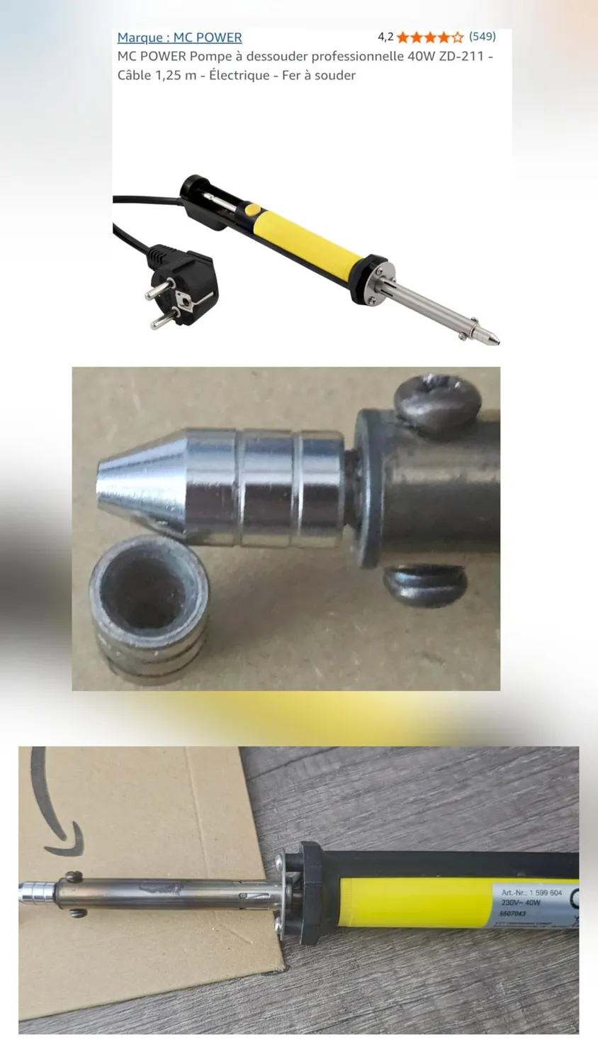 Velleman GP Series panne de rechange 1 mm pour pompe à dessouder