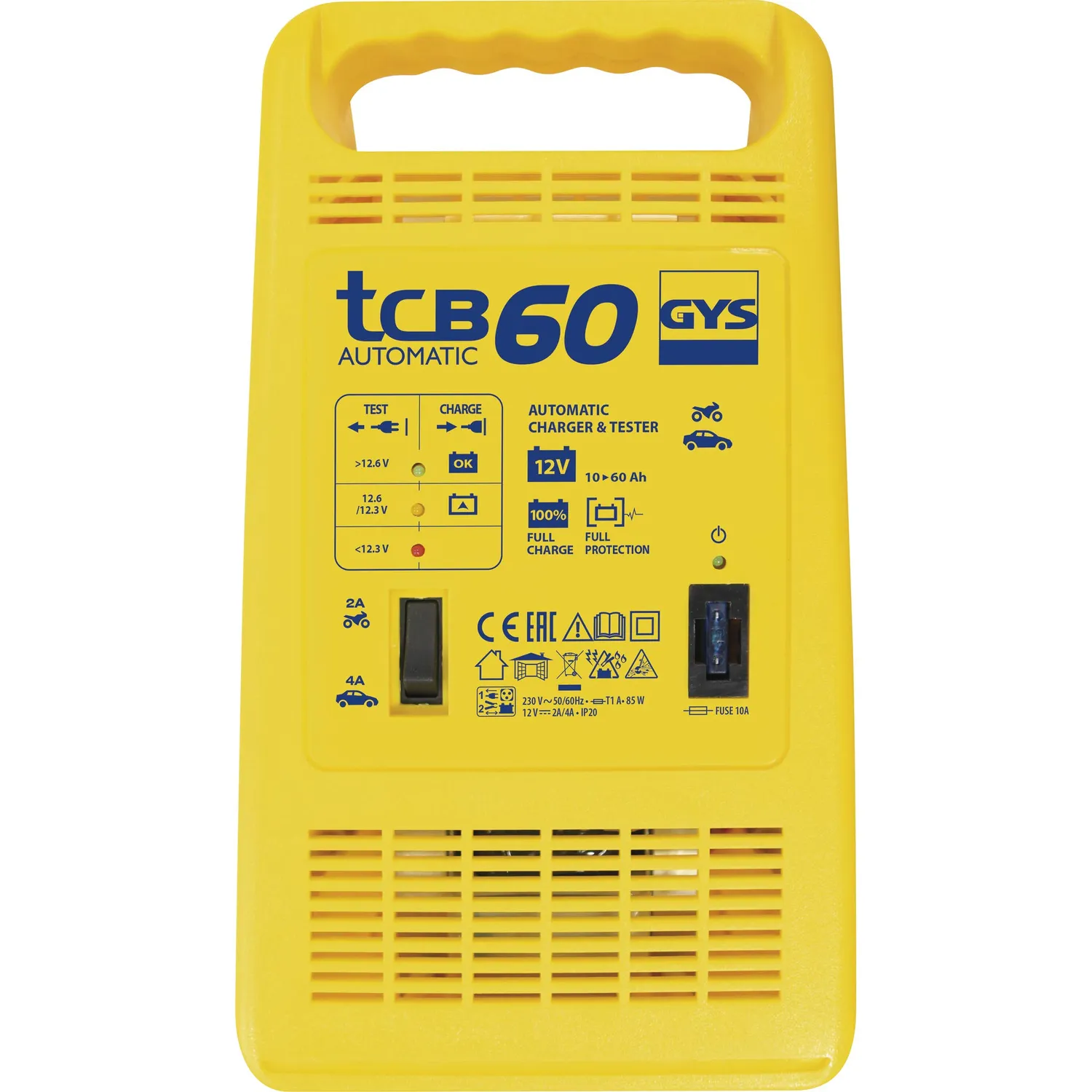 GYS TCB 60 chargeur de batterie 12 V 10–60 Ah