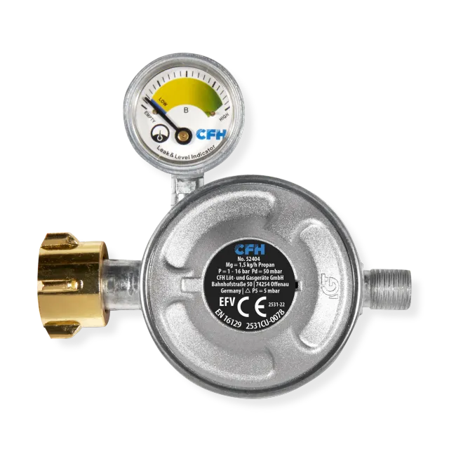 CFH Gasdruckregler DRF 404 détendeur 50 mbar avec manomètre