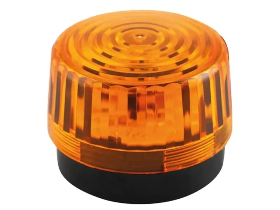Velleman Edge Lit feu clignotant LED ambre 12 V intérieur Ø 100 mm
