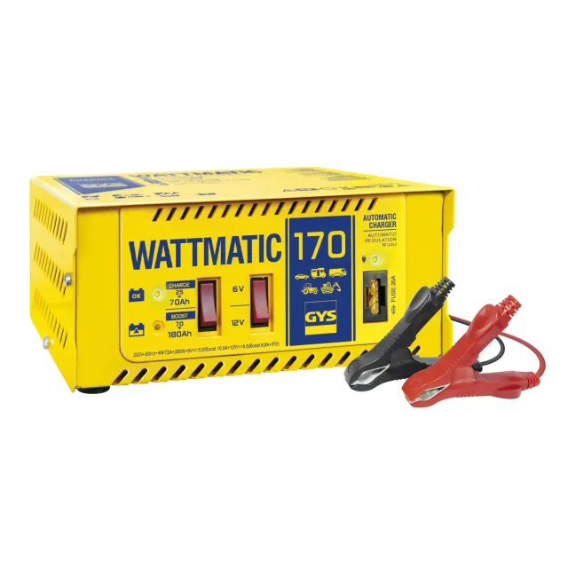 GYS Wattmatic 170 Chargeur automatique 6/12V jaune