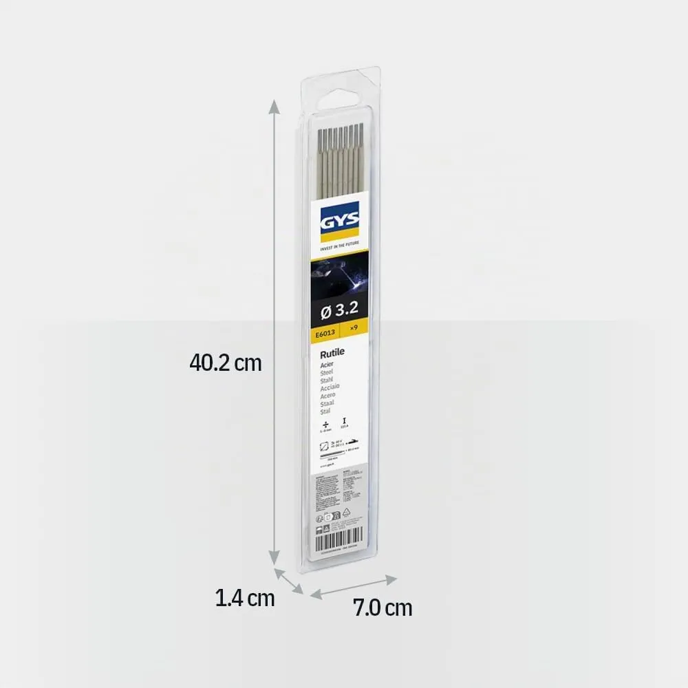 GYS électrodes MMA E6013 rutile Ø3,2 mm blister 9