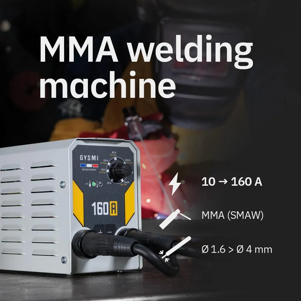 GYS GYSMI 160A poste à souder MMA avec masque LCD
