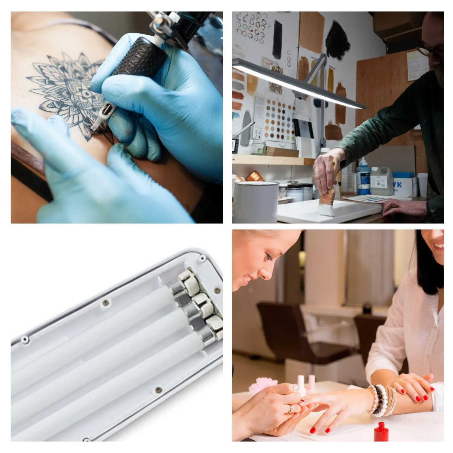Velleman 59921 lampe de bureau à étau 3 × 14 W, lumière 6500 K