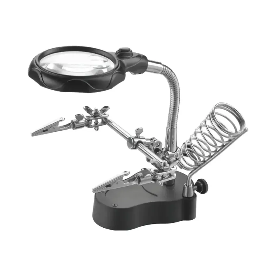 Zhongdi ZD-126-2 support fer à souder loupe LED