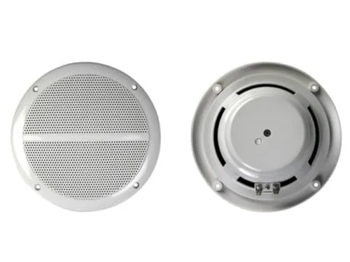 Velleman GP Series enceintes encastrables rondes 6,5 pouces blanches, paire, résistantes à l’eau
