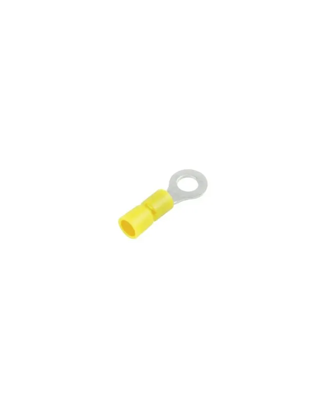 Velleman GP FYO4 borne à anneau jaune 4,3 mm lot de 10 à sertir