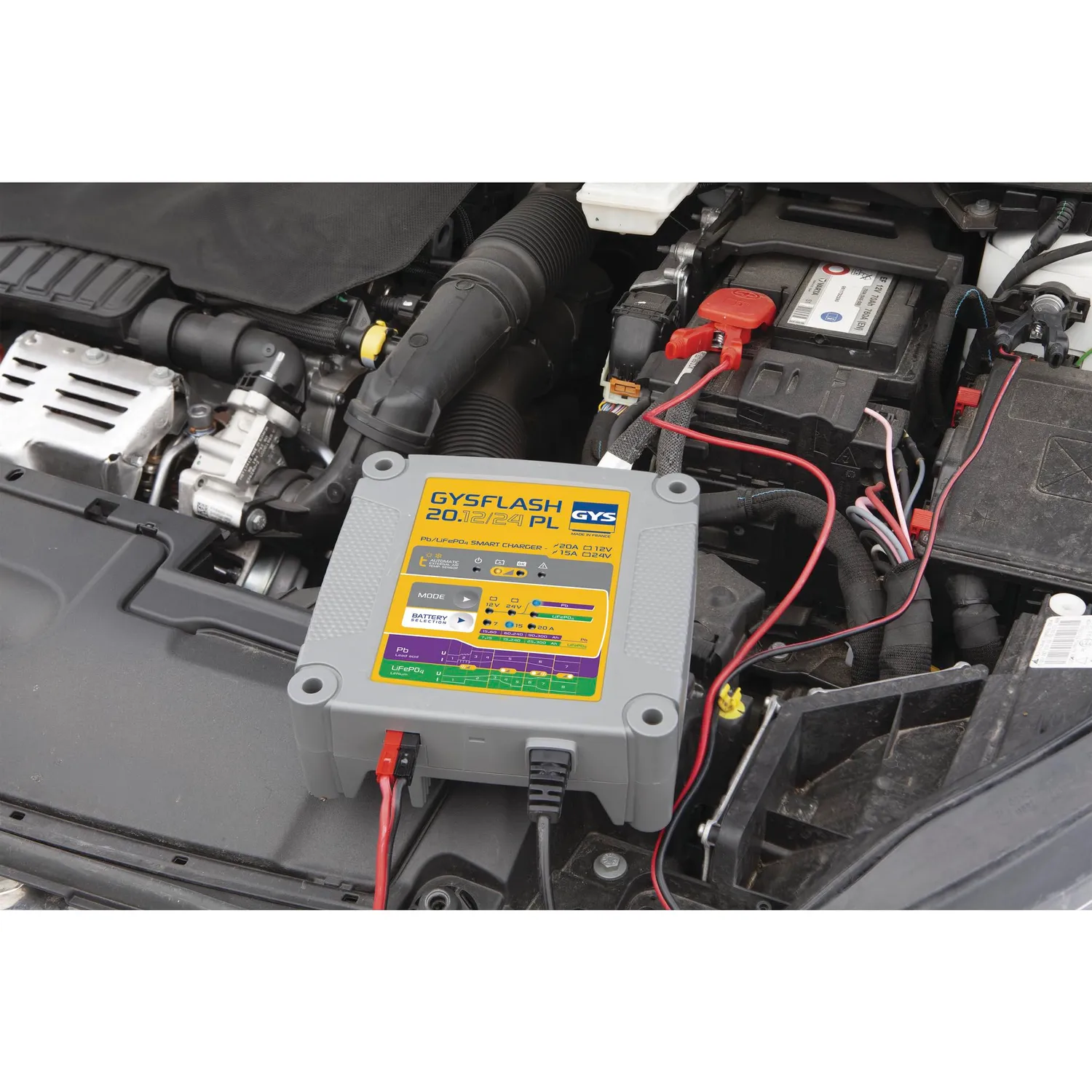 GYS GYSFLASH 20.12/24 PL chargeur de batterie 12/24 V 20 A
