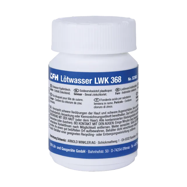 CFH LWK 368 eau à souder cuivre 100 g, flux pour couverture