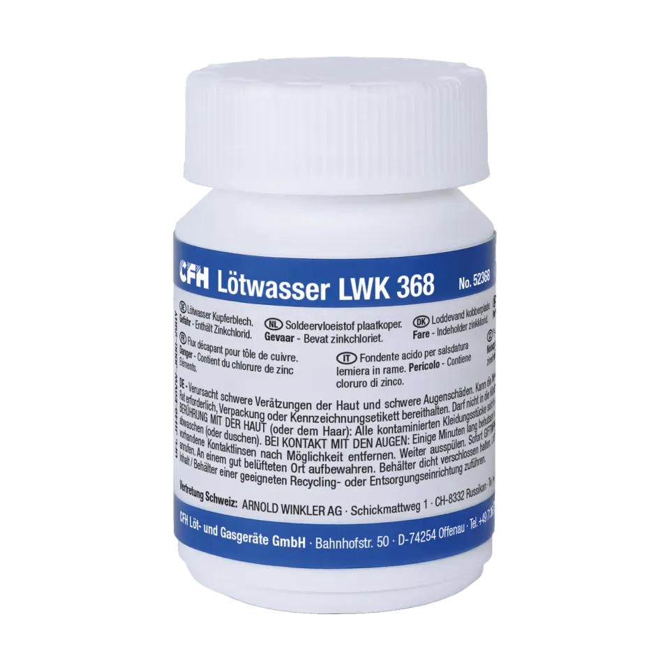 CFH LWK 368 eau à souder cuivre 100 g, flux pour couverture