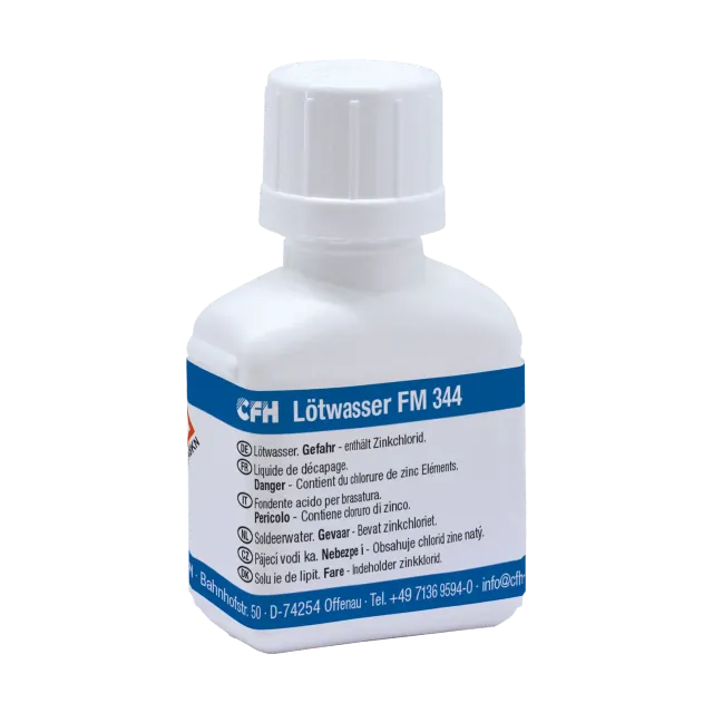 CFH FM 344 eau à souder 25 ml pour métaux