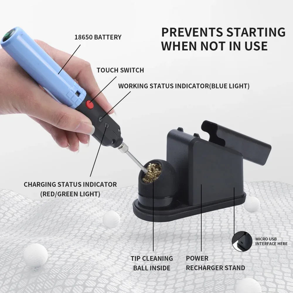 Zhongdi fer à souder sans fil rechargeable 18650