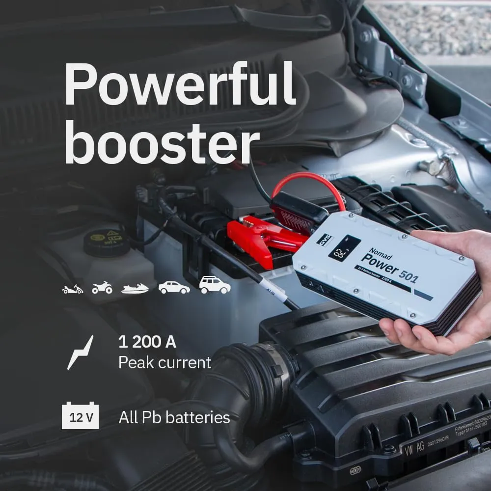 GYS Nomad Power 501 booster 12 V 5,25 Ah compact